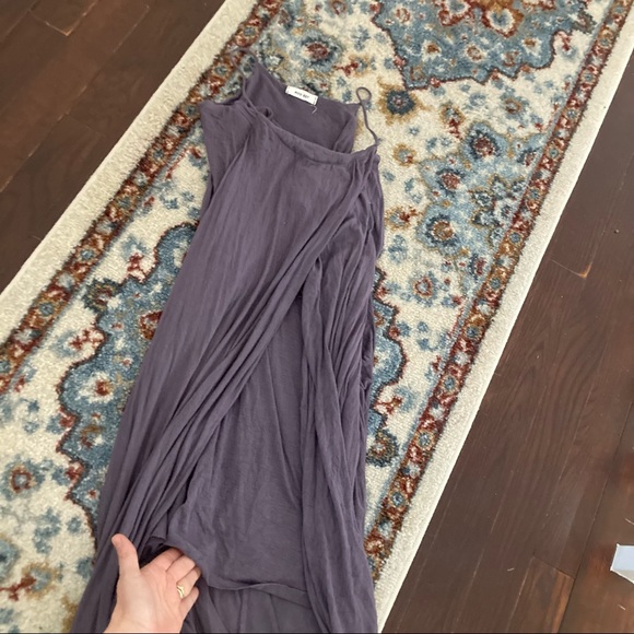 Stunning Purple cocoon wrap hi low maxi tank dress s! - Picture 6 of 7
